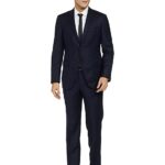 Raymond Wool Men's Full Sleeve Contemporary FIT Dark Blue Formal Suit